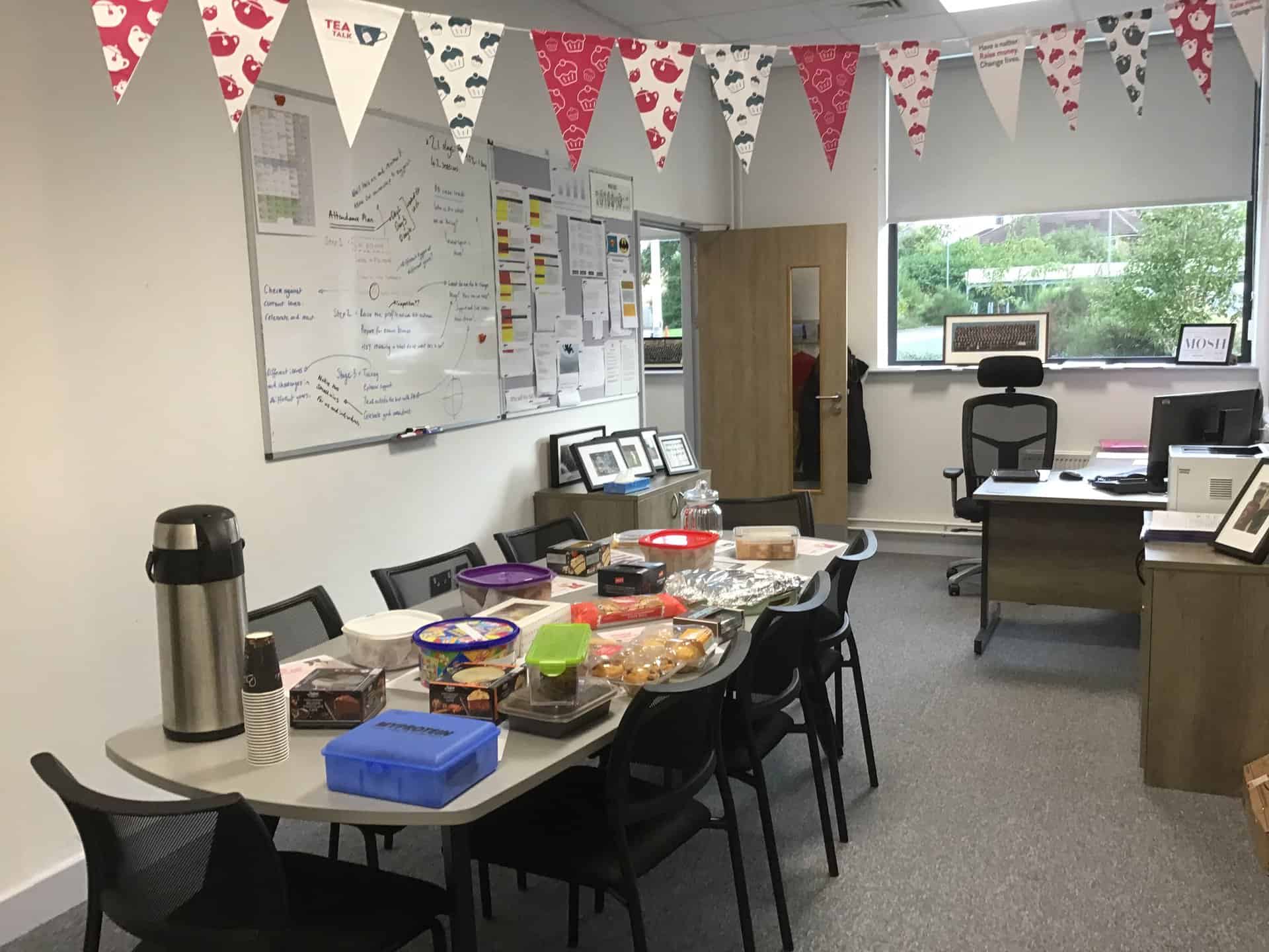 Tea and Talk room at Laurus Cheadle Hulme where staff can have a brew and a biscuit.