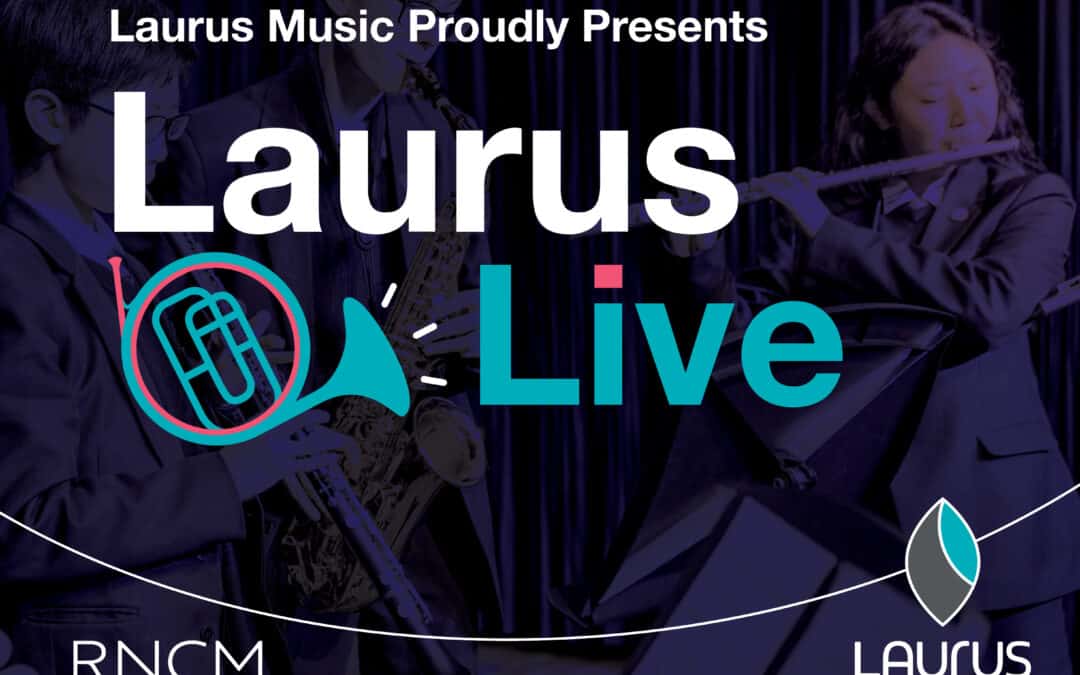 Laurus Music Live Graphic with logo
