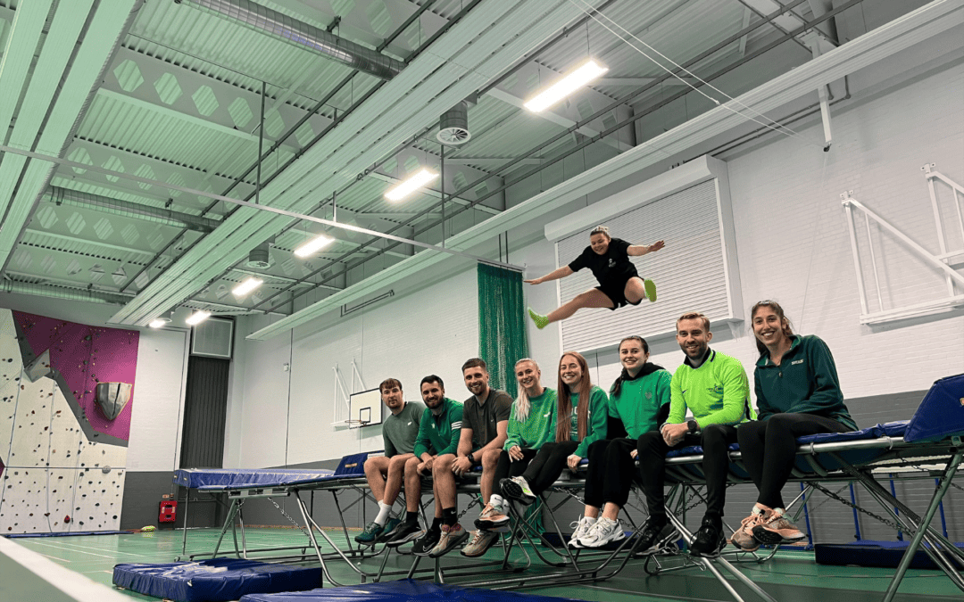 Cheadle Hulme High School Pe staff wearing green for World Mental Health Day.